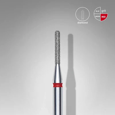 Diamantfräser Runder Zylinder Rot, Durchmesser 1.4 Mm / Arbeitsteil 8 Mm Staleks
