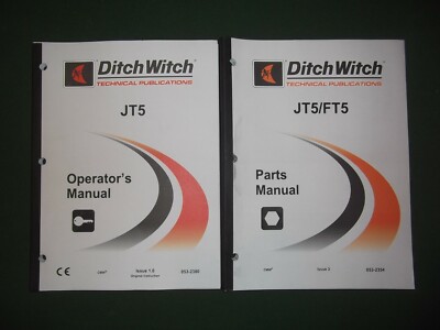 DITCH-WITCH JT5 TRENCHER OPERATION MAINTENANCE PARTS MANUAL BOOK