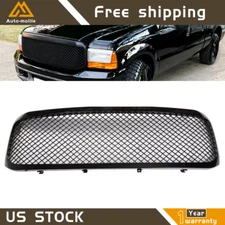 For Ford F250 F350 1999/2000/2001/2002/2003/2004 Front Bumper Hood Grille Black