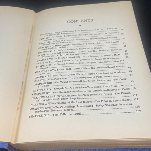 Vintage Tom Sawyer - Samuel Clemens - Whitman HCDJ 1931 Nice Illustrations - Picture 21 of 24