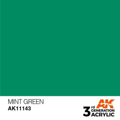 AK INTERACTIVE 11143 3GA MINT GREEN (STANDARD) 17ml (3GEN Acrylic Paint)