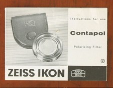ZEISS CONTAPOL INSTRUCTION BOOK/28297