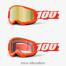 100 % Prozent Brille Strata2 Orange Motocross Enduro Downhill MTB DH BMX