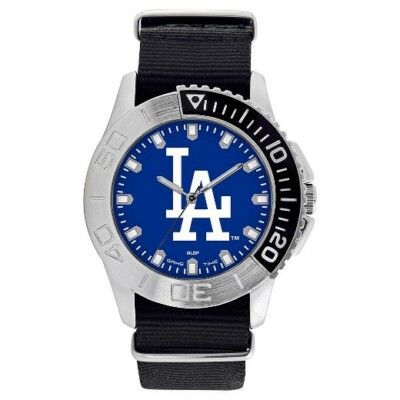 LA Dodgers MLB Starter Men's Watch - Black Watch - Nylon Watch