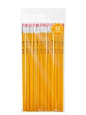 New LOT OF 2 Pen Gear Brand No.2 Wood Pencils 12 ct 24 total Yellow w/ Eraser