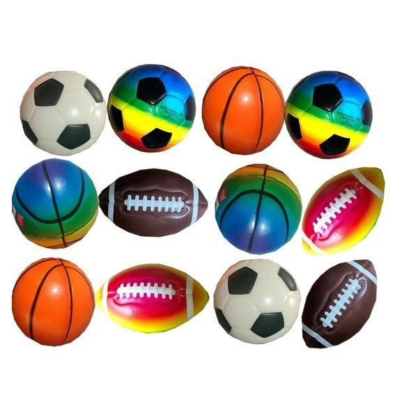Kids Squishy Foam Balls Soccer Football Treasure Box Party