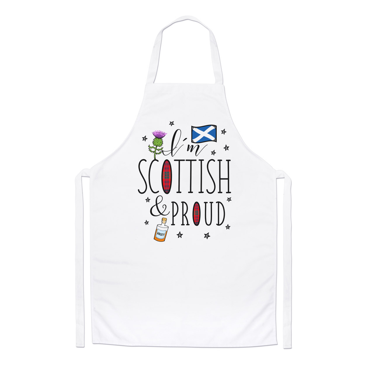 I'm Scottish And Proud Chefs Apron - Scotland Rugby Flag Funny Cooking