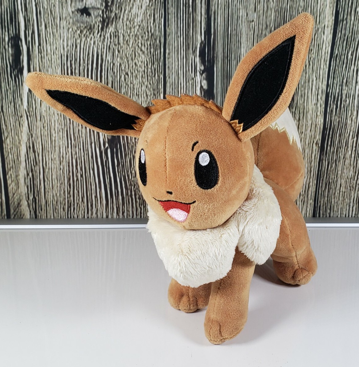 Pokemon Eevee Standing Plush Smiling Stuffed Animal Toy Figure