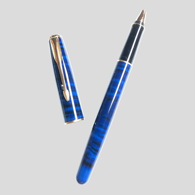 Parker Sonnet Laque Deep Blue Roller Dimonite G Vintage Années 90 NOS