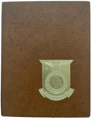 1973 USS FORRESTAL CVA-59 US NAVY MEDITERRANEAN CRUISE BOOK VINTAGE - Picture 1 of 4