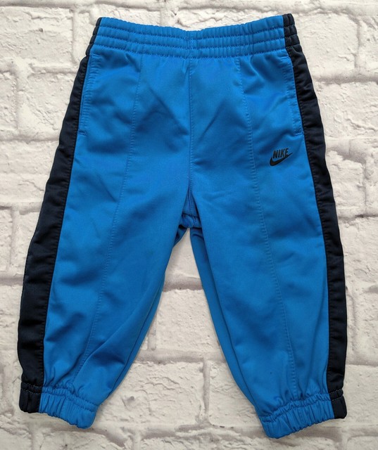 Nike Unisex Baby Track Pants 18 Months Blue Athletic Sweats Toddler