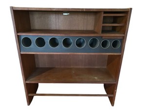 VINTAGE MID CENTURY DANISH MODERN TEAK DRY BAR MADE IN DENMARK 1960s