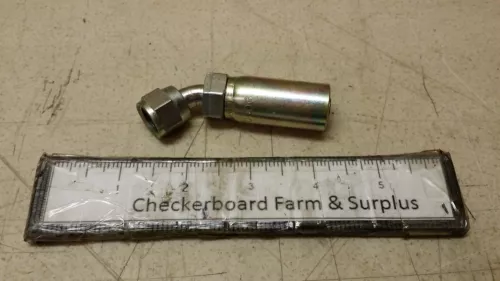 NOS Eaton Polyon Female JIC/SAE 37° Swivel 45° Elbow Fitting FC5813-0606S HEMTT