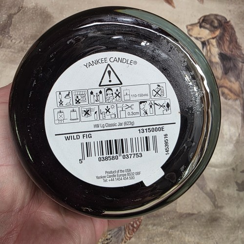 Yankee Candle Large Wild Fig Jar Scented Candle Long Lasting 623g 2014 VHTF NEW - Picture 7 of 8
