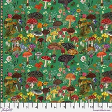 Magic Mushrooms, Mousse - Nathalie Lete, Quilt Fabric 100% Cotton By Yard