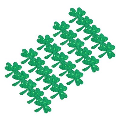  25 stücke St. Patrick's Day DIY Clover Patch Kreative Kleidung Ornament