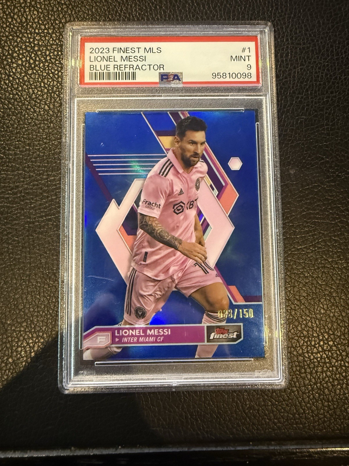 2023 Topps Finest MLS - Lionel Messi #1 Blue Refractor /150