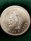 1 Troy ounce, Golden State Mint Silver Round Aztec Calendar .999 Fine Silver