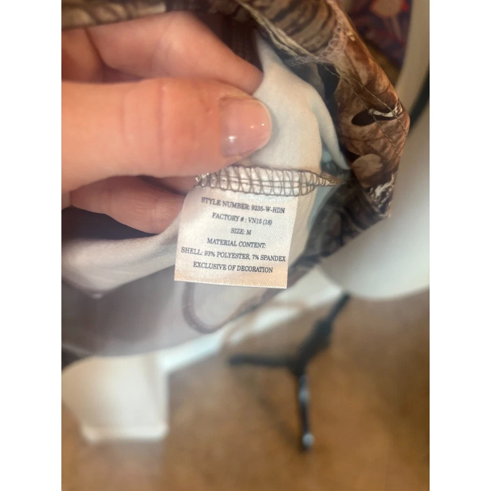 Huntworth Men's Hunting Camo 1/4 Zip Pullover Long Sleeve Sweatshirt Size M - Image 4 of 4