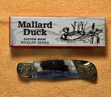 UNITED CUTLERY MALLARD DUCK DAMASCUS UC410 KNIFE NEW IN THE BOX COLLECTIBLE VINT