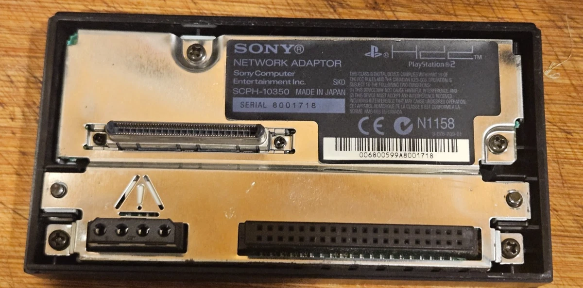 Original PS2 Network Hard Drive HDD Adapter Ethernet Official SONY SCPH-10350