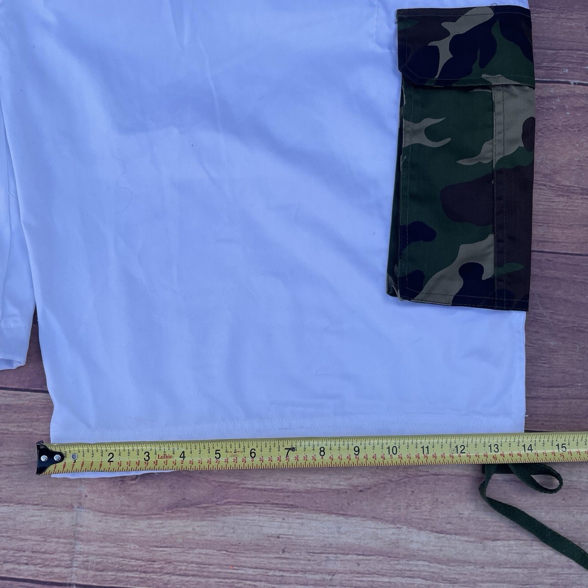 Vintage Raw Blue Camouflage Shirt + Shorts Hip Hop Set Streetwear 