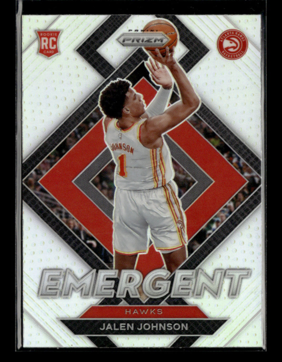 Jalen Johnson 2021-22 Panini Prizm Basketball RC Silver Emergent ① [jm101