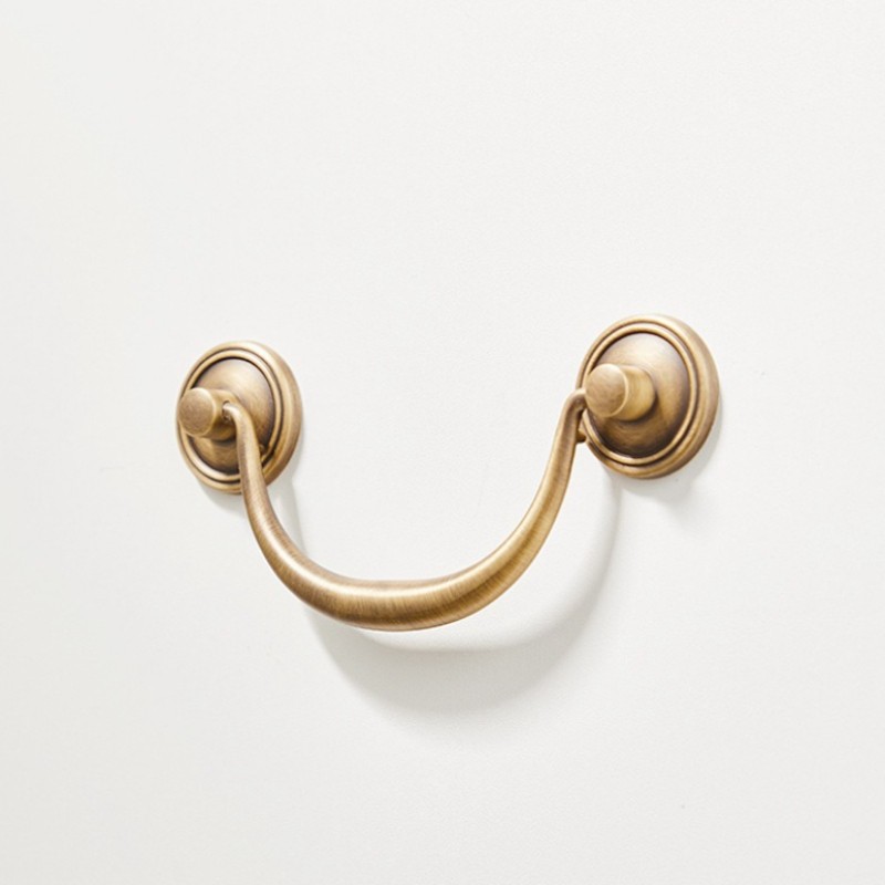 1pc Brass Pulls Cabinet Wardrobe Drawer Handles Home Decor 97g Weight
