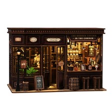 3DVASE Book Nooks for Adults, DIY Miniature Dollhouse Book Nook Kit, Model Kits