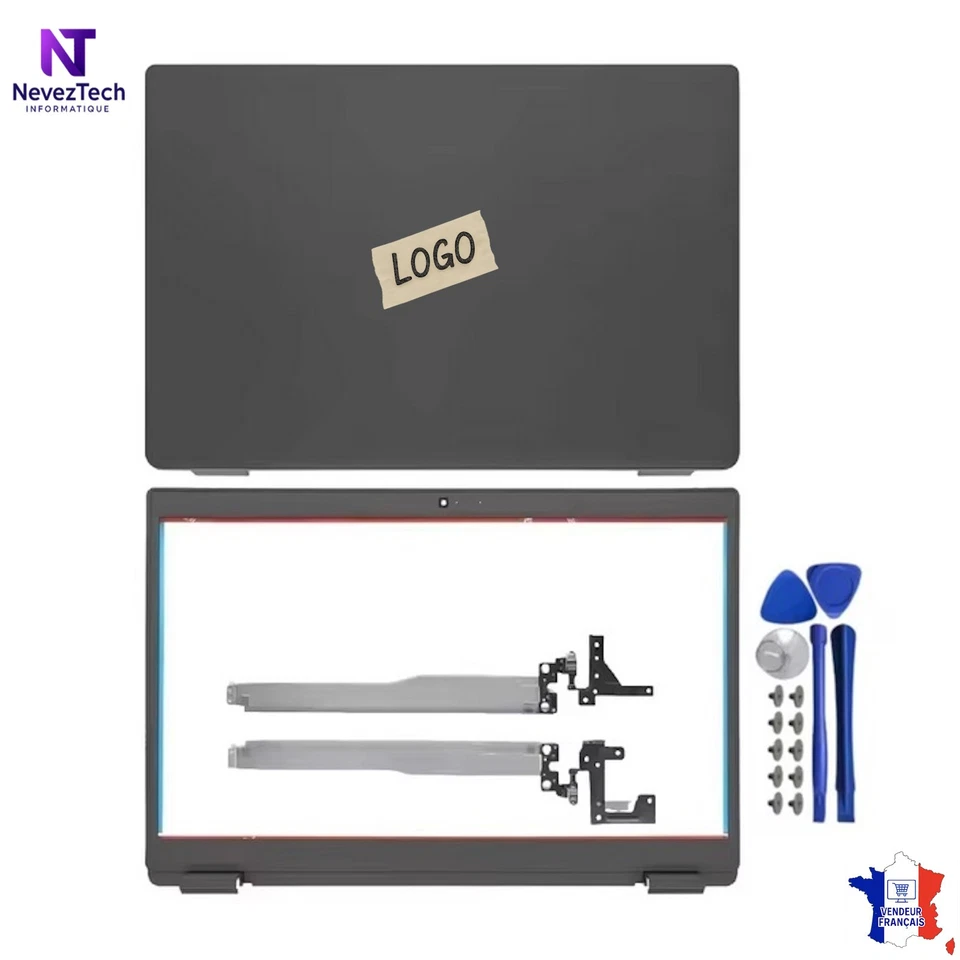 Cover LCD Noir / Façade/ Charnières pour Dell Latitude 3510 E3510 L3510