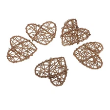 5 Pieces/Set Rattan Wicker Ball Decoration Ornaments Wedding