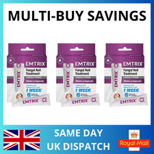x3 Emtrix Fungal Nail Treatment Extra Strong Fungus Remover Antifungal Pen 10ml