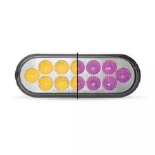 TLED-OXAP Oval Dual Revolution Amber/Purple LED