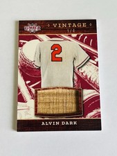 2025 LEAF LUMBER BASEBALL Vintage GAME USED BAT CLEVELAND INDIANS 1/4 Alvin Dark