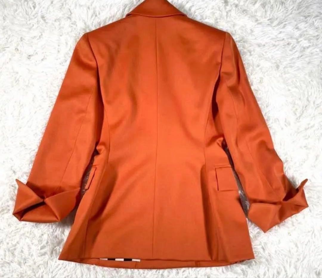 Christian Dior Double Breasted Jacket Size 38 Orange Classic Design thumbnail 3