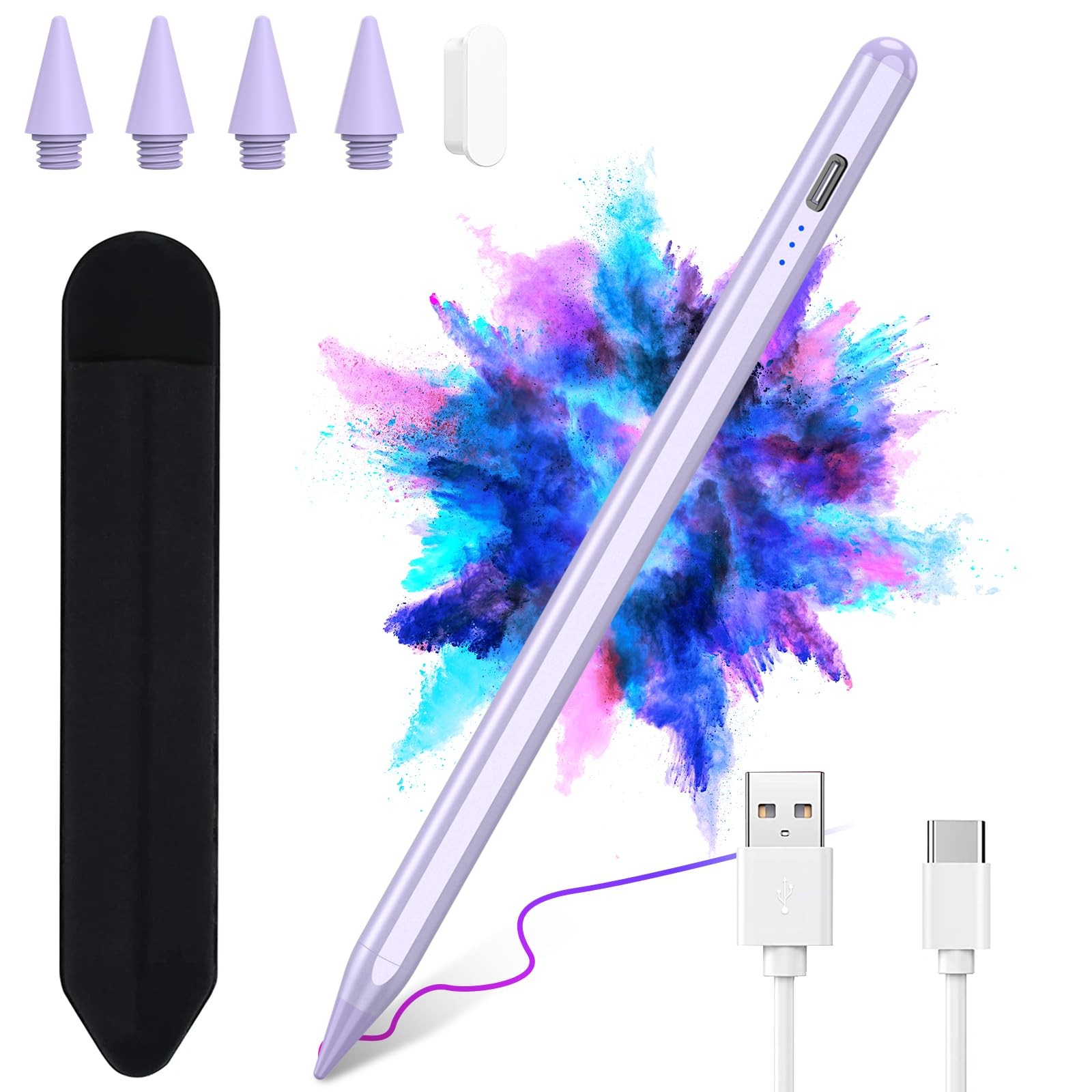 Stylus Pen for iPad 11th/10th/9th,for Apple Pencil(2018-2025) with Palm Rejec...