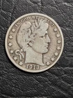 High Grade 1913 S Barber Half Dollar, Full Liberty