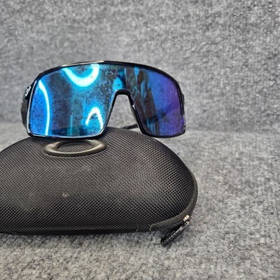 Oakley Men's Sutro Rectangular Sunglasses, Polished Black NEEDS LENS REPLACEMENT