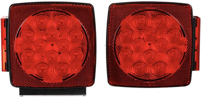 12V LED Submersible Left and Right Trailer Lights Stop Tail Turn Signal Lights f