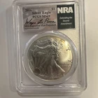 2016 $1 American Silver Eagle PCGS MS69 *NRA* La Pierre - Signature