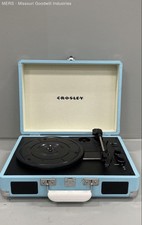 Crosley CR8005D-TU Cruiser Plus 3-Speed Portable Suitcase Record Player Blue