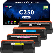 SP C250 Toner Cartridge 407539 407540 407541 407542 Replacement for Ricoh SP C25