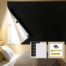 Portable Blackout Window Cover, Upgraded 157"x57" Blackout Curtains No Drill