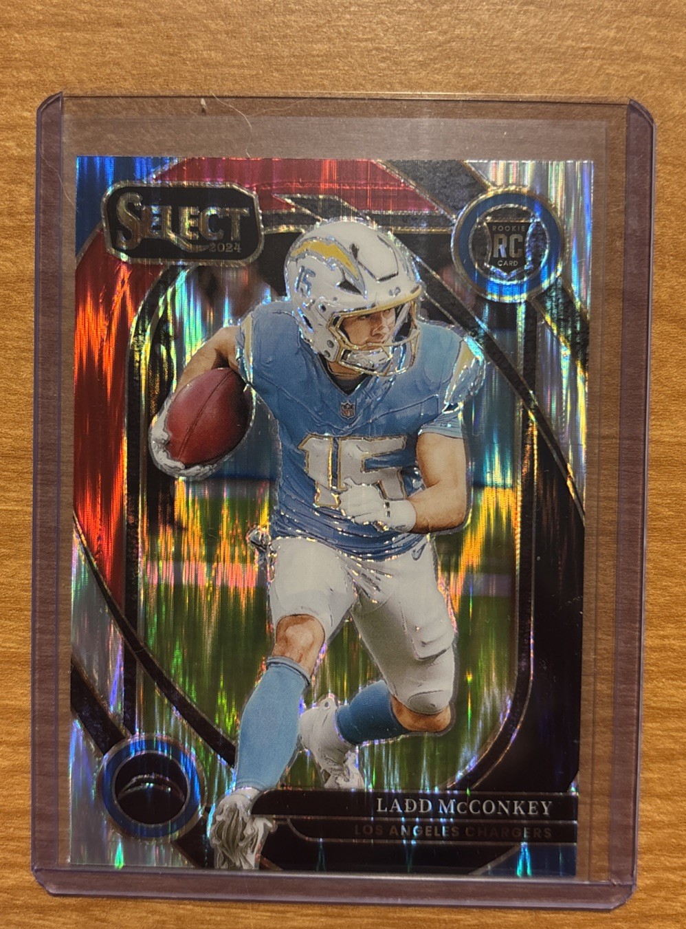 2024 Panini Select Prizm Club Level LADD McCONKEY RC Black & Red Shock #268