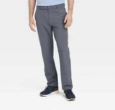 Men's Relaxed Travel Tech Trousers - Goodfellow Sz Small Moisture Wicking New