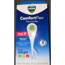 Vicks Comfort Flex Fever In-Sight Oral Digital Thermometer, All Ages b1