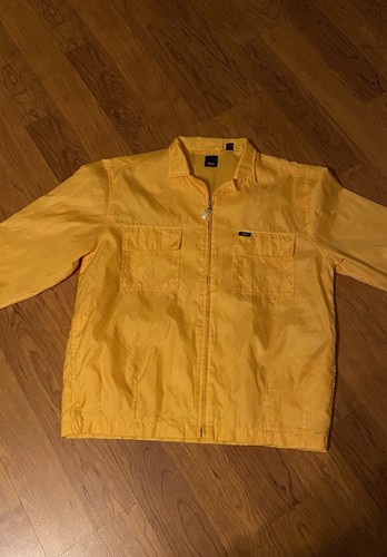 Rare Vintage Y2K Mossimo Golden Yellow Windbreaker Coach Jacket Work Type Korea - Picture 11 of 11