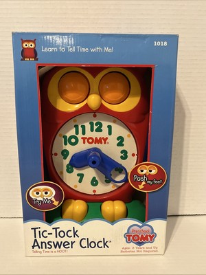 Tomy Tic - Tock Answer Clock New in Box- As Seen In Baby Einstein