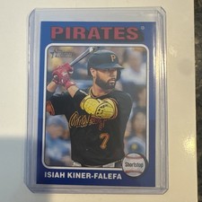 2024 Topps Heritage High Number ISIAH KINER-FALEFA Blue Border SP Card #582