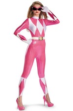 Mighty Morphin Pink Power Ranger Sassy Bodysuit Adult Costume